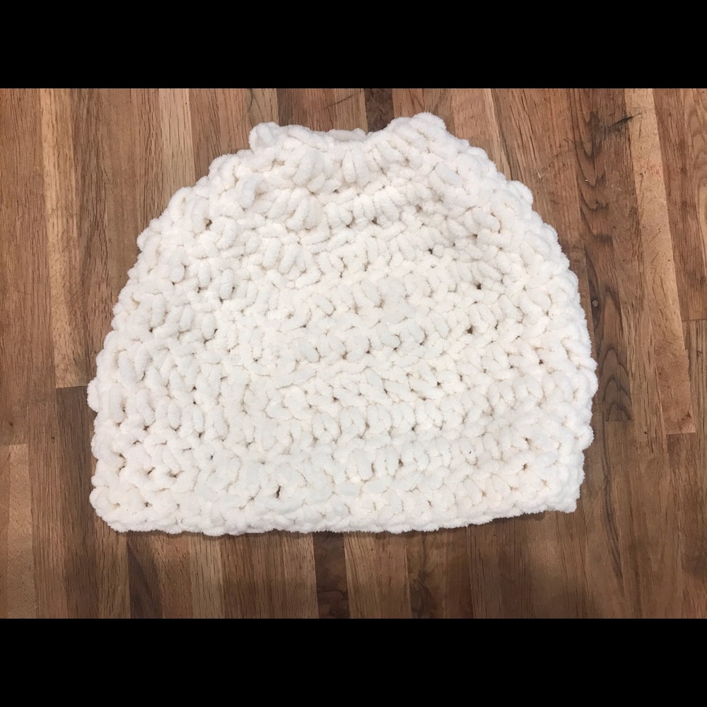 Knitted Bun Beanie